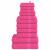 Set prosoape 12 piese roz 360 g/m² 100% bumbac GartenMobel Dekor