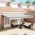 Copertină Manual Antracit 4,5 × 3 m Metal GartenMobel Dekor