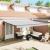 Copertină Manual Antracit 5 × 3,5 m Metal GartenMobel Dekor