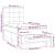Pat box spring cu saltea, crem, 90x190 cm, textil GartenMobel Dekor