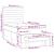 Pat box spring cu saltea, crem, 90x190 cm, textil GartenMobel Dekor