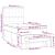 Pat box spring cu saltea, crem, 90x200 cm, textil GartenMobel Dekor