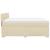 Pat box spring cu saltea, crem, 200x200 cm, textil GartenMobel Dekor