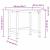 Banc lucru maro 100x60x81,5 cm lemn masiv stejar dreptunghi GartenMobel Dekor