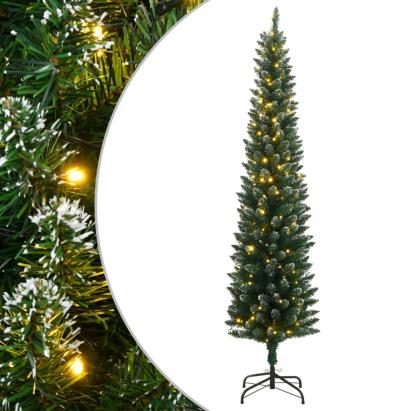 Brad de Crăciun artificial subțire cu 150 LED-uri, 120 cm GartenMobel Dekor
