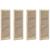 Uși de cabinet 4 pcs Maro 110 x 39.5 x 2.1 cm Lemn masiv de pin GartenMobel Dekor