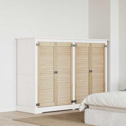 Uși de cabinet 4 pcs Maro 110 x 39.5 x 2.1 cm Lemn masiv de pin GartenMobel Dekor