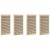 Uși de cabinet 4 pcs Maro 110 x 59.5 x 2.1 cm Lemn masiv de pin GartenMobel Dekor