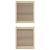 Uși de cabinet Other cu ușă 4 pcs Maro 140.5 x 59.5 x 2.1 cm GartenMobel Dekor