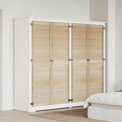 Uși de cabinet 4 pcs Maro 170 x 49.5 x 2.1 cm Lemn masiv de pin GartenMobel Dekor