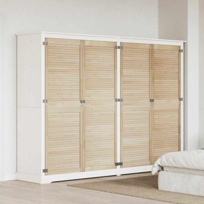 Uși de cabinet 4 pcs Maro 170 x 59.5 x 2.1 cm Lemn masiv de pin GartenMobel Dekor