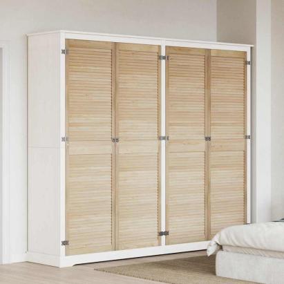 Uși de cabinet 4 pcs Maro 201 x 59.5 x 2.1 cm Lemn masiv de pin GartenMobel Dekor