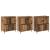 Bufeturi 3 pcs Lemn vechi 180 x 35 x 70 cm Lemn compozit GartenMobel Dekor