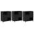 Bufeturi 3 pcs Stejar negru 180 x 35 x 70 cm Lemn compozit GartenMobel Dekor
