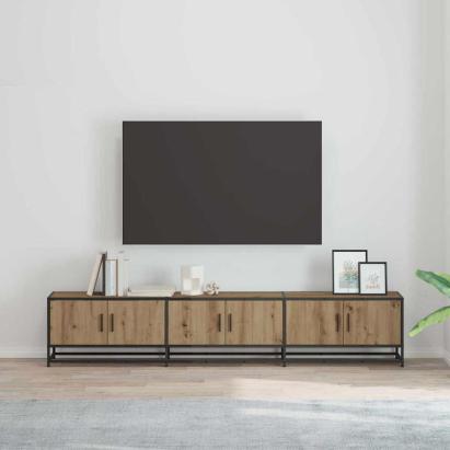 Cabinet TV stejar artizanal 210 x 35 x 41 cm Lemn compozit GartenMobel Dekor