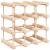 Raft de vin pentru 12 sticle, 36x23x36 cm, lemn masiv de pin GartenMobel Dekor