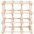 Raft de vin pentru 12 sticle, 36x23x36 cm, lemn masiv de pin GartenMobel Dekor