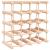 Raft de vin pentru 20 sticle, 46,5x23x46,5 cm, lemn masiv pin GartenMobel Dekor