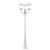 Lumina de grădină Alb 235 cm Aluminiu GartenMobel Dekor
