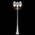 Lumina de grădină Alb 235 cm Aluminiu GartenMobel Dekor