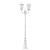 Lumina de grădină Alb 235 cm Aluminiu GartenMobel Dekor