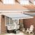 Copertină Manual Antracit 3 x 2,5 m Metal GartenMobel Dekor