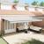 Copertină Manual Antracit 6 x 3 m Metal GartenMobel Dekor