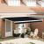 Material de înlocuire pentru copertină Negru 400 × 350 cm Pânză GartenMobel Dekor