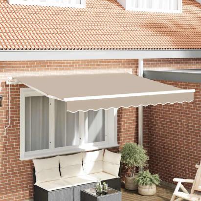Material de înlocuire pentru copertină Bej 300 x 250 cm Pânză GartenMobel Dekor