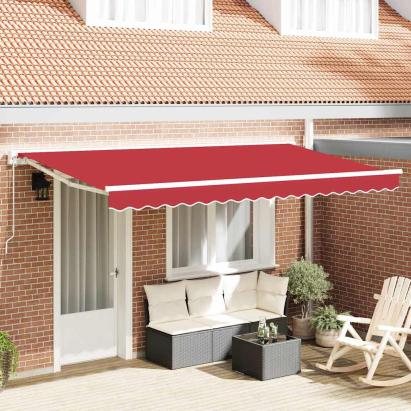 Material de înlocuire pentru copertină Roșu 400 x 200 cm Pânză GartenMobel Dekor