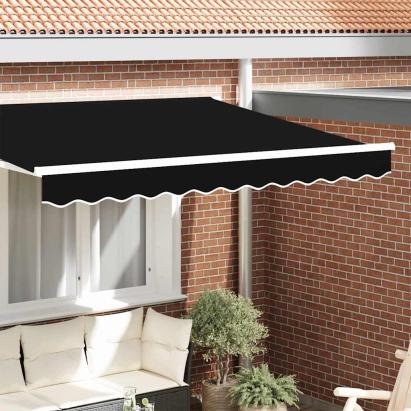 Baldachin Negru 2.8 x 0.2 m Pânză GartenMobel Dekor