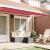 Baldachin Roșu 3.8 x 0.2 m Pânză GartenMobel Dekor