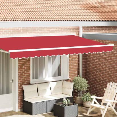 Baldachin Roșu 3.8 x 0.2 m Pânză GartenMobel Dekor