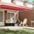 Baldachin Roșu 4.3 x 0.2 m Pânză GartenMobel Dekor