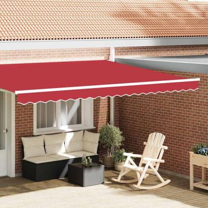 Baldachin Roșu 4.3 x 0.2 m Pânză GartenMobel Dekor