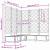 Ghiveci de grădină cu trellis 5 pcs Maro 120 x 120 x 125.5 cm GartenMobel Dekor