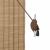 Rulou textil cu perdele Manual Maro deschis 150 x 160 cm Bambus GartenMobel Dekor