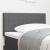 Tăblie cap cu headboard Gri deschis 80 cm Țesătură cu dungi GartenMobel Dekor