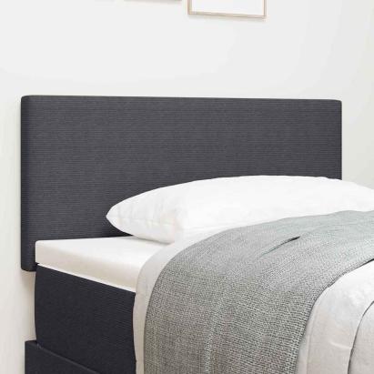 Tăblie cap cu headboard Gri închis 90 cm Țesătură cu dungi GartenMobel Dekor