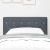 Tăblie din Catifea Argyle cu headboard Gri închis 80 cm Catifea GartenMobel Dekor