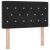 Tăblie din Catifea Argyle cu headboard Negru 80 cm Catifea GartenMobel Dekor
