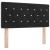 Tăblie din Catifea Argyle cu headboard Negru 90 cm Catifea GartenMobel Dekor