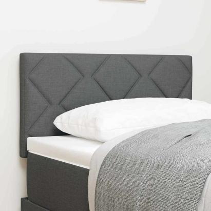 Tăblie din Țesătură Geometric Manual Gri închis 80 cm țesătură GartenMobel Dekor
