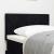 Tăblie din Țesătură Geometric cu headboard Negru 80 cm țesătură GartenMobel Dekor