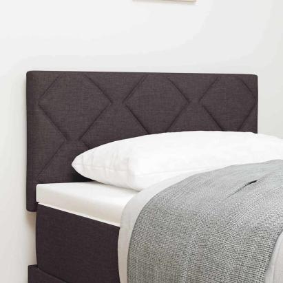 Tăblie din Țesătură Geometric Manual Maro închis 80 cm țesătură GartenMobel Dekor