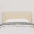 Tăblie din Țesătură Geometric cu headboard Crem 80 cm țesătură GartenMobel Dekor
