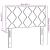 Tăblie din Țesătură Geometric cu headboard Crem 90 cm țesătură GartenMobel Dekor