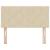 Tăblie din Țesătură Geometric cu headboard Crem 90 cm țesătură GartenMobel Dekor