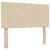 Tăblie din Țesătură Geometric cu headboard Crem 100 cm țesătură GartenMobel Dekor