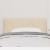 Tăblie din Țesătură Geometric cu headboard Crem 100 cm țesătură GartenMobel Dekor